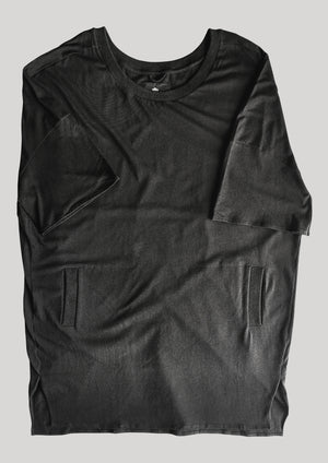 SPORTIVE "T-SHIRT" DRESS - COTTON JERSEY black - BERENIK