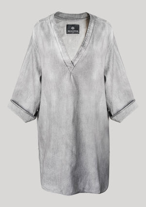 SHIRT/DRESS - DENIM light grey washed - BERENIK