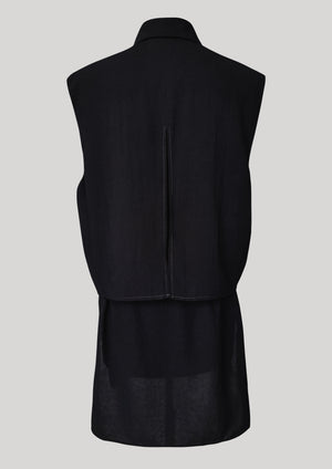 BLOUSE SLEEVELESS BLACK - BERENIK