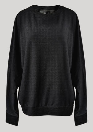 SWEATER OVERSIZED - COTTON JERSEY black - BERENIK