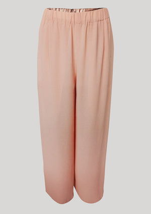 PANTS WIDE ELASTIC - peach - BERENIK