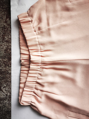 PANTS WIDE ELASTIC - peach - BERENIK