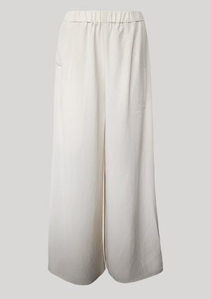 PANTS WIDE ELASTIC - creme - BERENIK