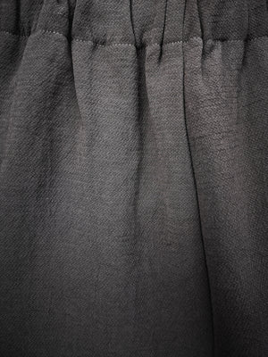 PANTS STRETCH HIGH WAIST - black plain - BERENIK