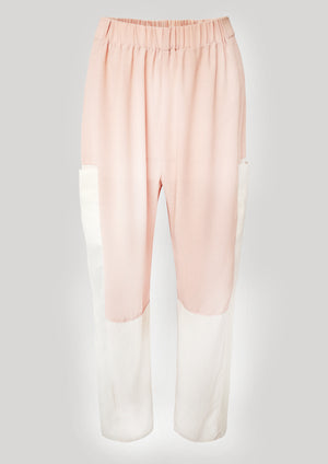 PANTS LOOSE ELASTIC PEACH/CREME/MESH - BERENIK