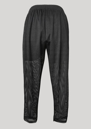 PANTS LOOSE ELASTIC WAIST - MESH black - BERENIK