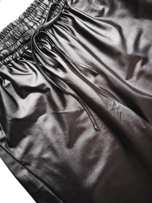 ELEGANT SWEATPANTS - black shiny - BERENIK