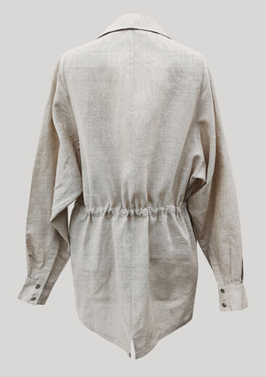 SUMMER DRESS/JACKET - LINEN natural white - BERENIK