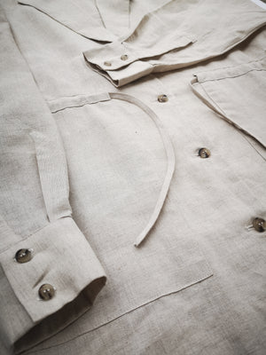 SUMMER DRESS/JACKET - LINEN natural white - BERENIK