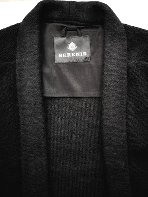 CARDIGAN - WOOL BLEND black - BERENIK