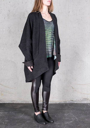 CARDIGAN - WOOL BLEND black - BERENIK