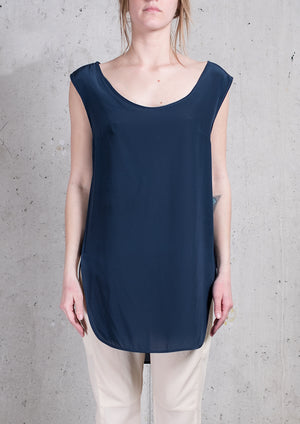 SHIRT SLEEVELESS DARK BLUE - BERENIK