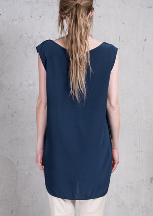 SHIRT SLEEVELESS DARK BLUE - BERENIK