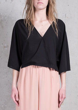 TOP DRAPING - black - BERENIK