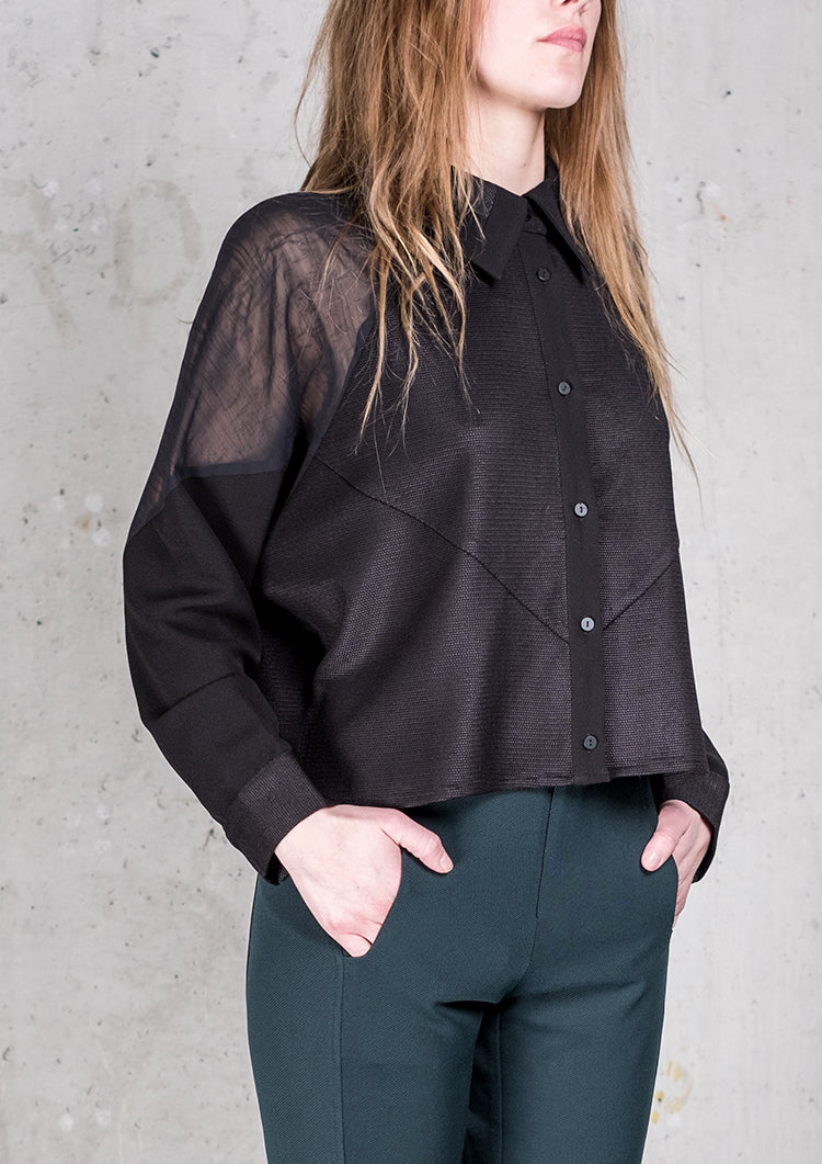 SHIRT PATCHWORK BLACKS - BERENIK