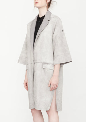 COAT - DENIM light grey washed - BERENIK