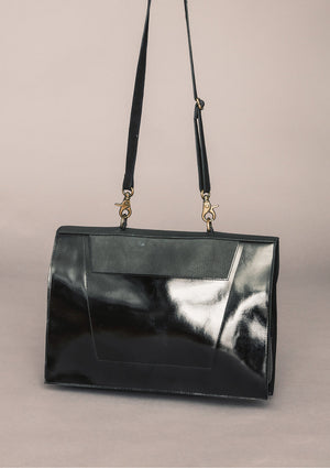 BRIEFCASE - LEATHER black - BERENIK