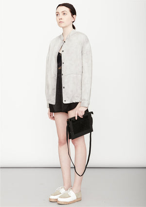 BOMBER JACKET - DENIM light grey washed - BERENIK