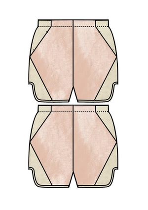 SHORTS - peach/creme - BERENIK