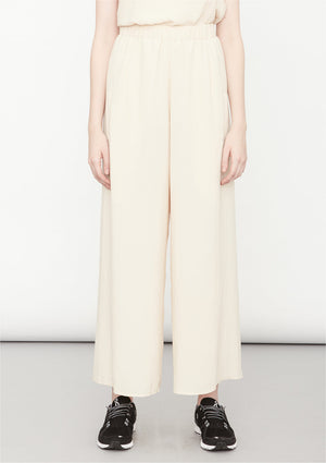 PANTS WIDE ELASTIC - creme - BERENIK