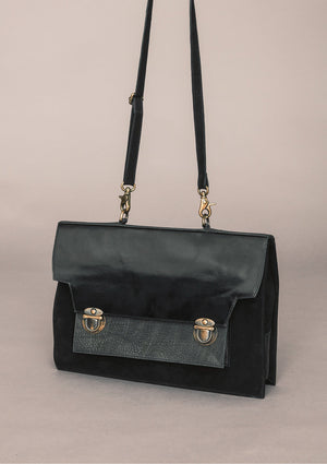 BRIEFCASE - LEATHER black - BERENIK