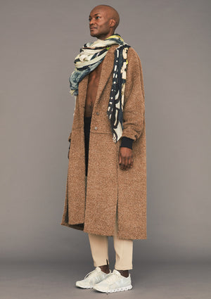 PANTS PATCHWORK - beige/black - BERENIK