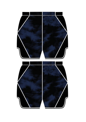 SHORTS - print blue/black - BERENIK