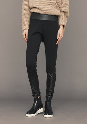 LEGGINGS - black mat/shiny - BERENIK