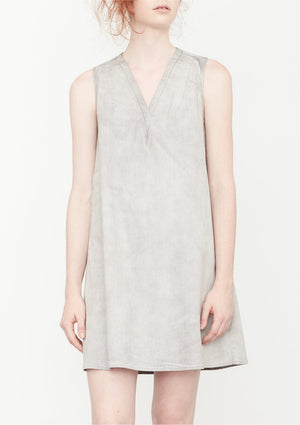 SHIRT/DRESS SLEEVELESS - DENIM light grey washed - BERENIK